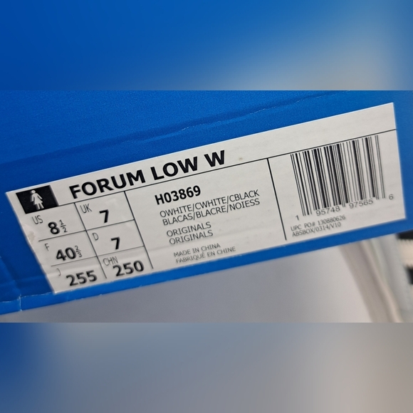New adidas Women's Forum Low Shoes Sneakers Shoes Casual Off White Black 8.5 US - Picture 2 of 14